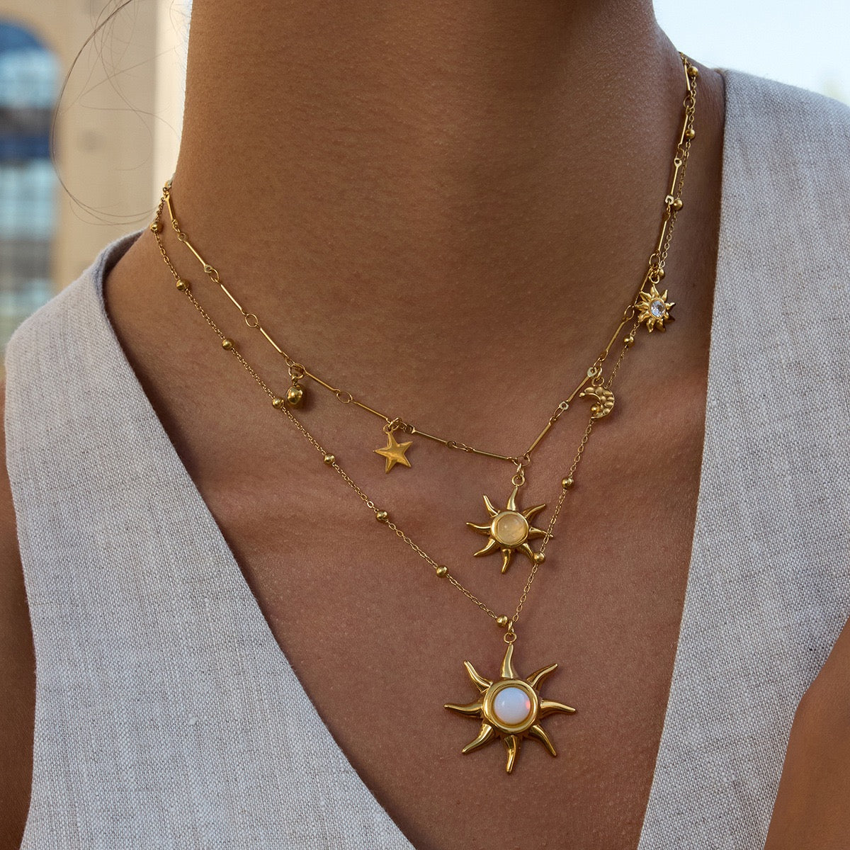 Emma sun necklace