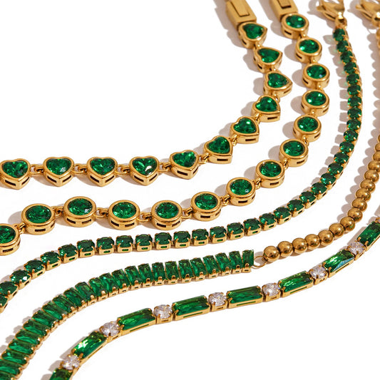 Green stars bracelets
