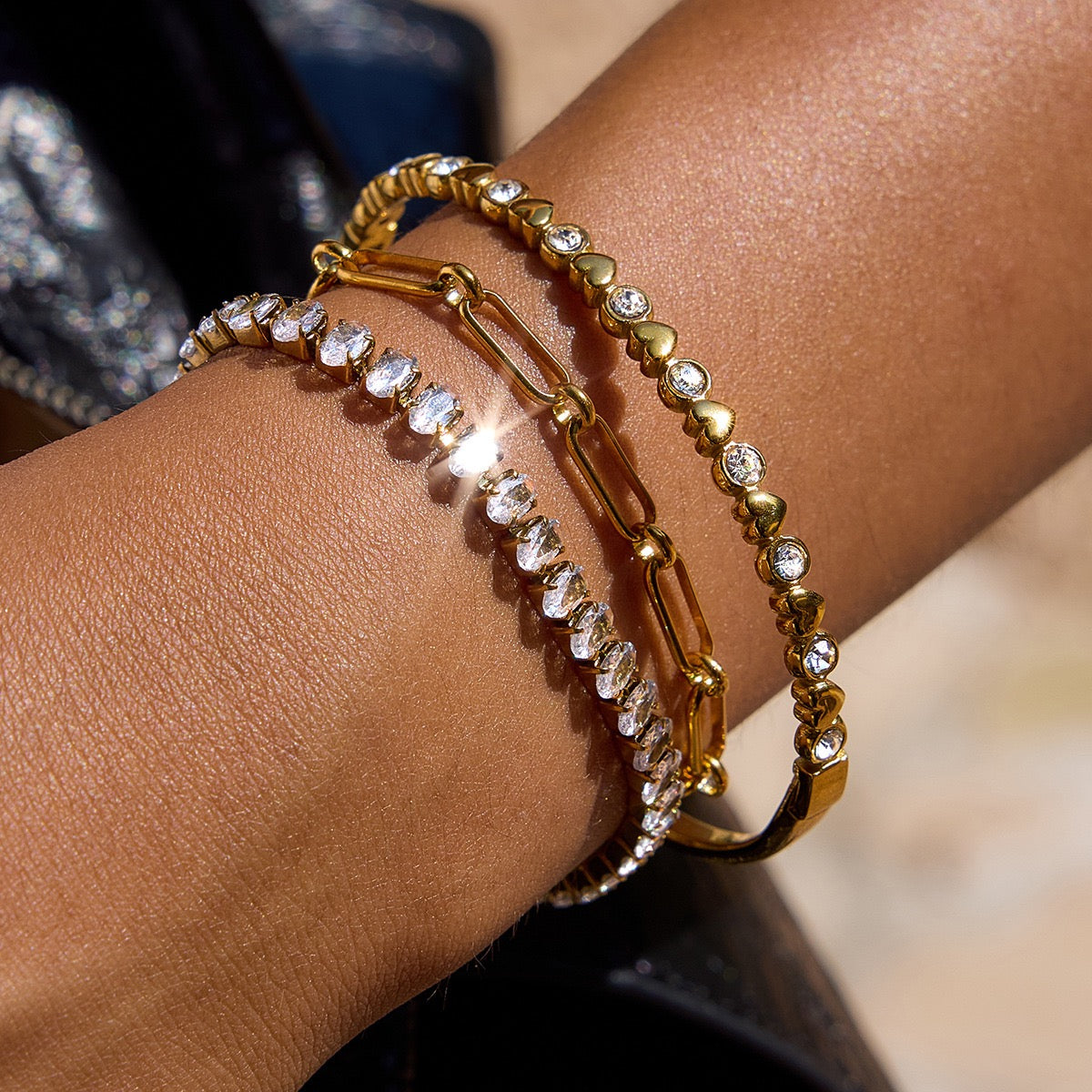 Full stars belt bracelet