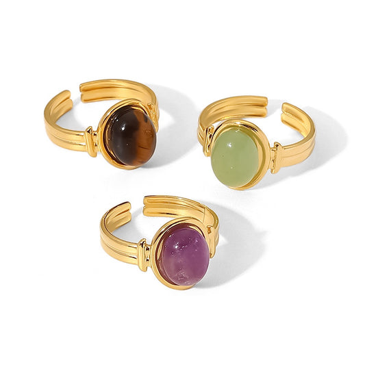 Stone crown rings