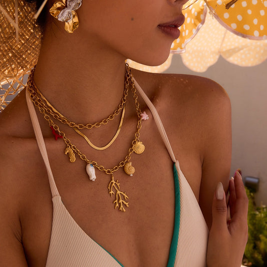 Coral charm set