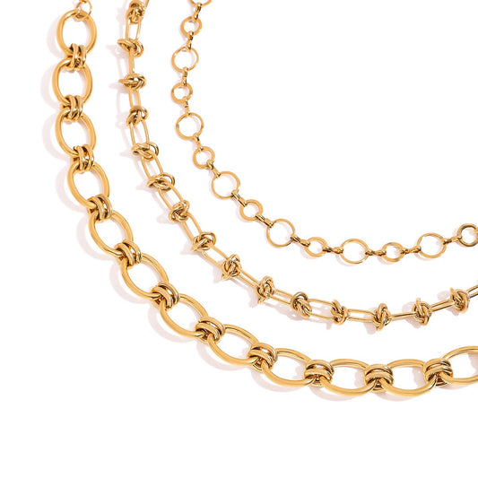 Knots layer necklaces