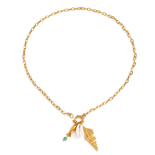 Sea snail fish necklace
