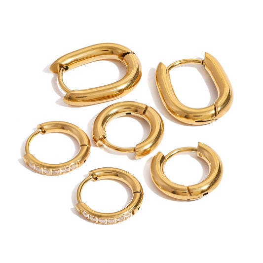 Classic dainty hoops
