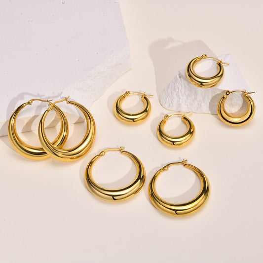 Chubby hoops earrings