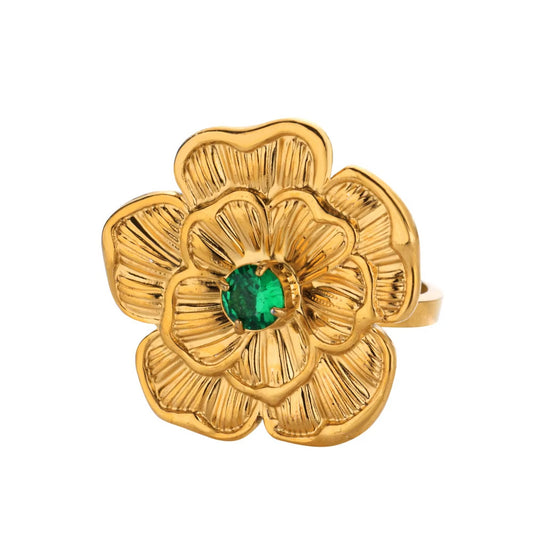 Carol Green flower rings