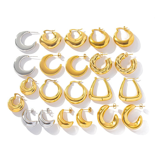 Classic hoops earrings