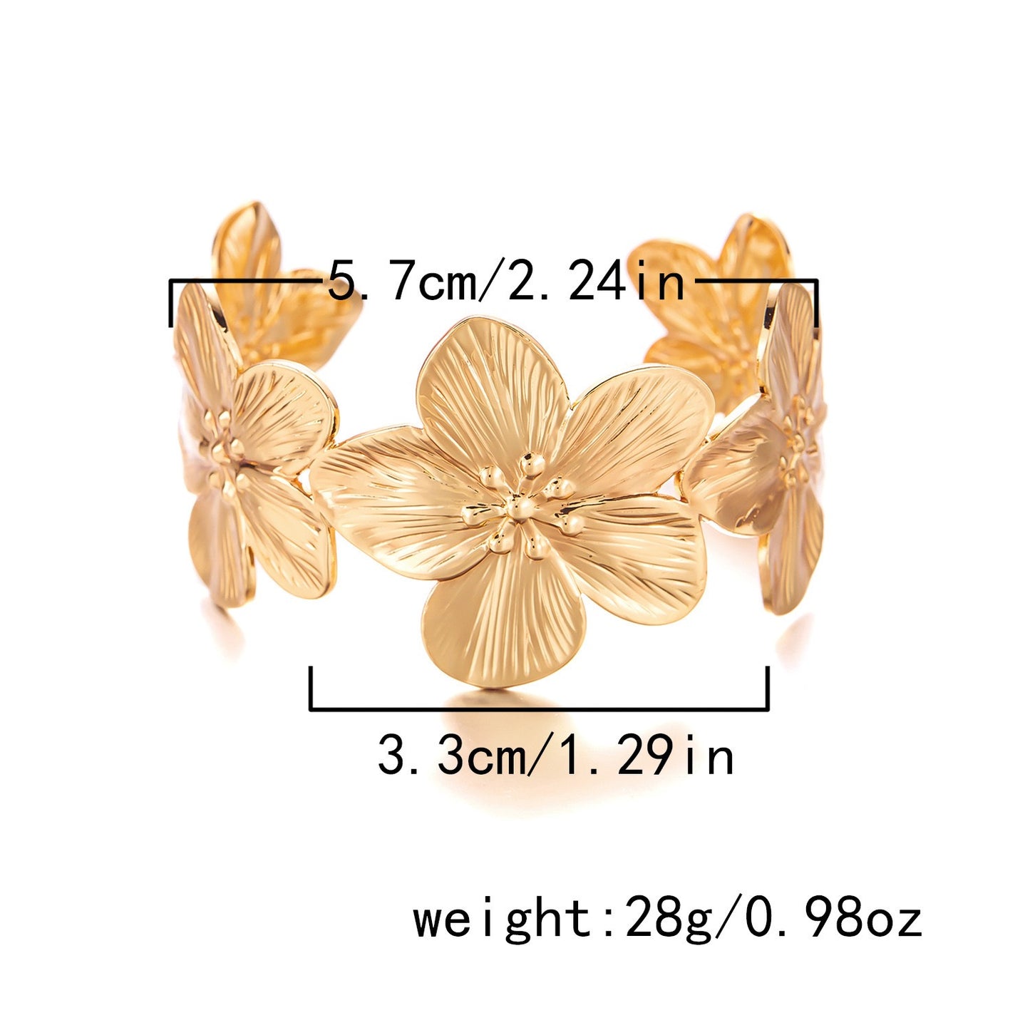Big flower bangles