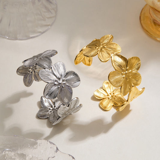 Big flower bangles