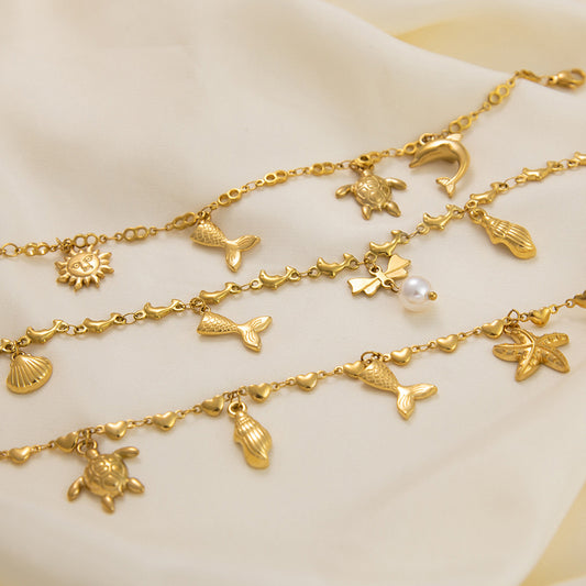 Bondi Scarlett summer ocean charm bracelets