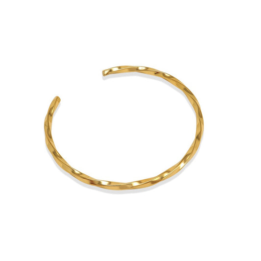 Thin twirl bangle