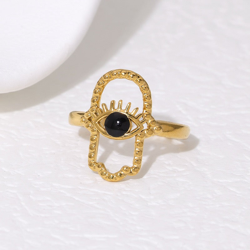 Hamsa palm rings
