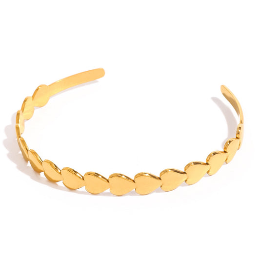 Heart open bangle