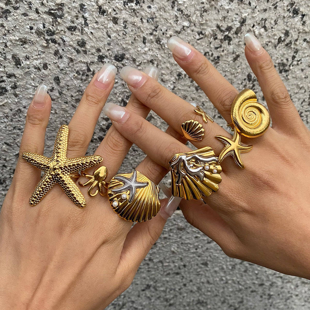 Bondi camelia summer rings
