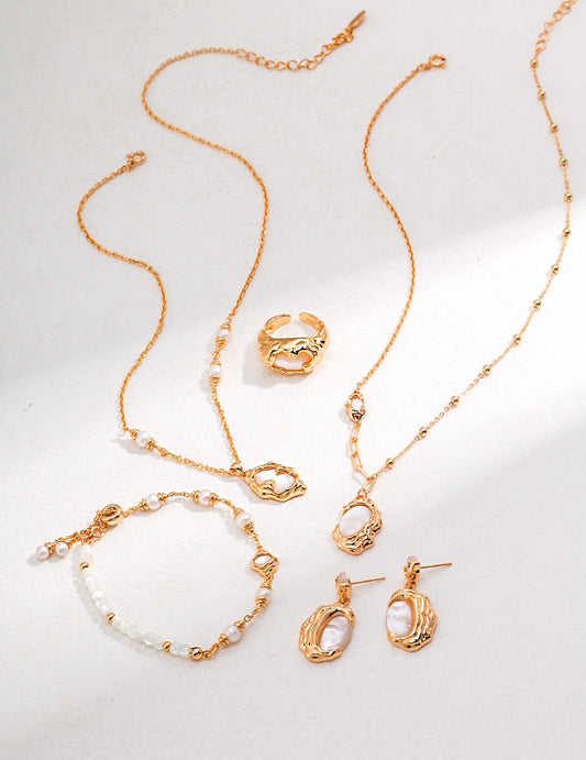 Silver mother of Pearl collection