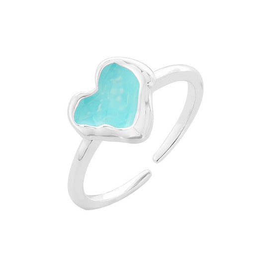 Tiffany blue heart ring