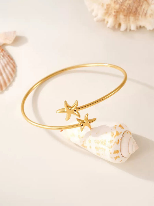 Dainty starfish bangle