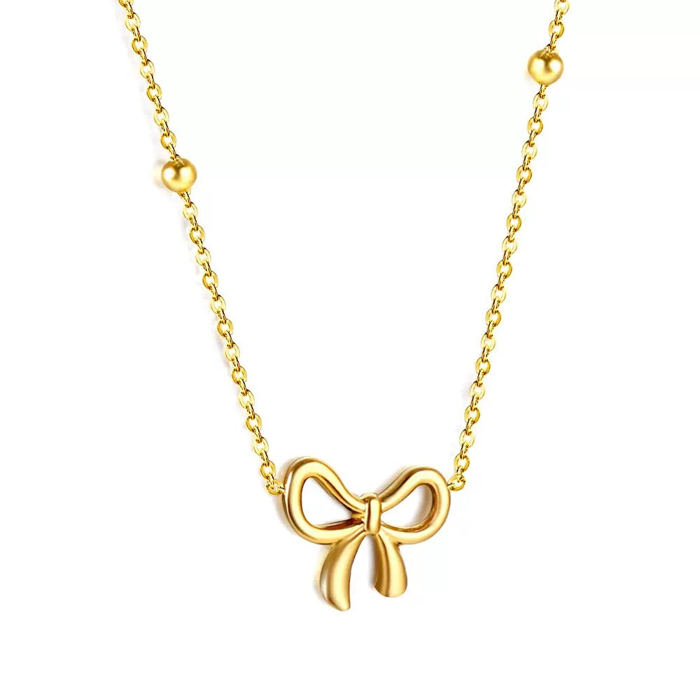 Bowly bow necklaces
