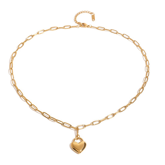 Heart charm necklace