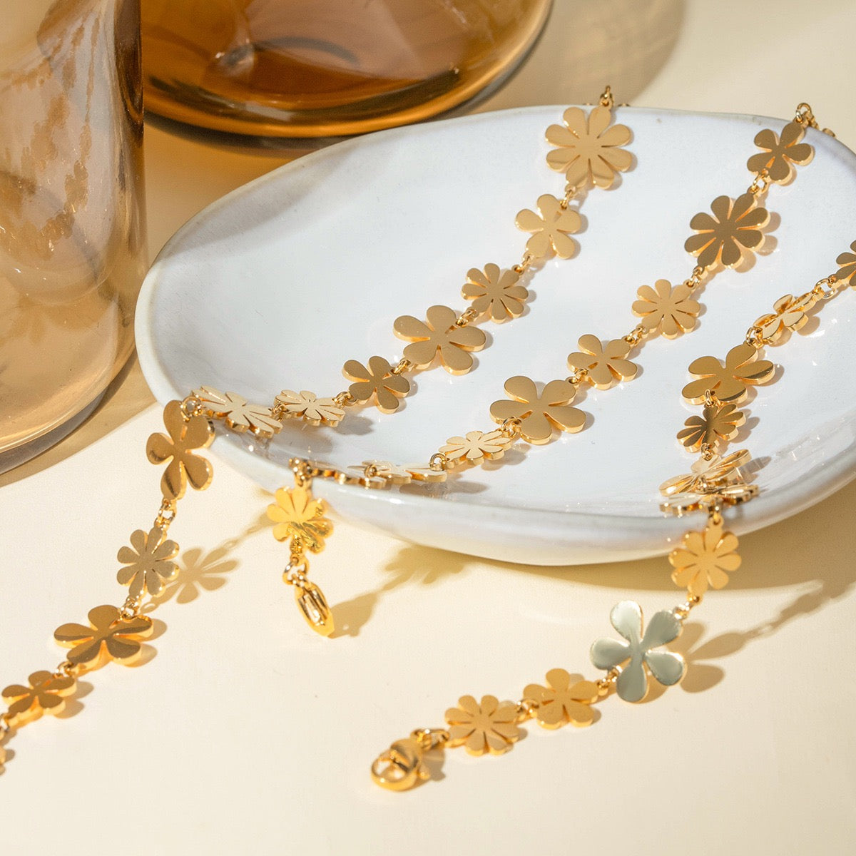 Summer flowers bracelet