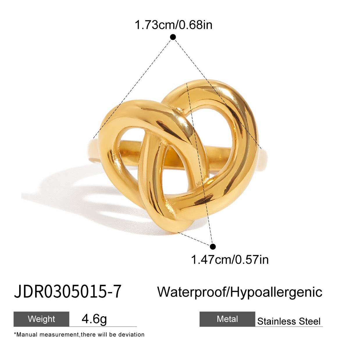 Love pretzel ring