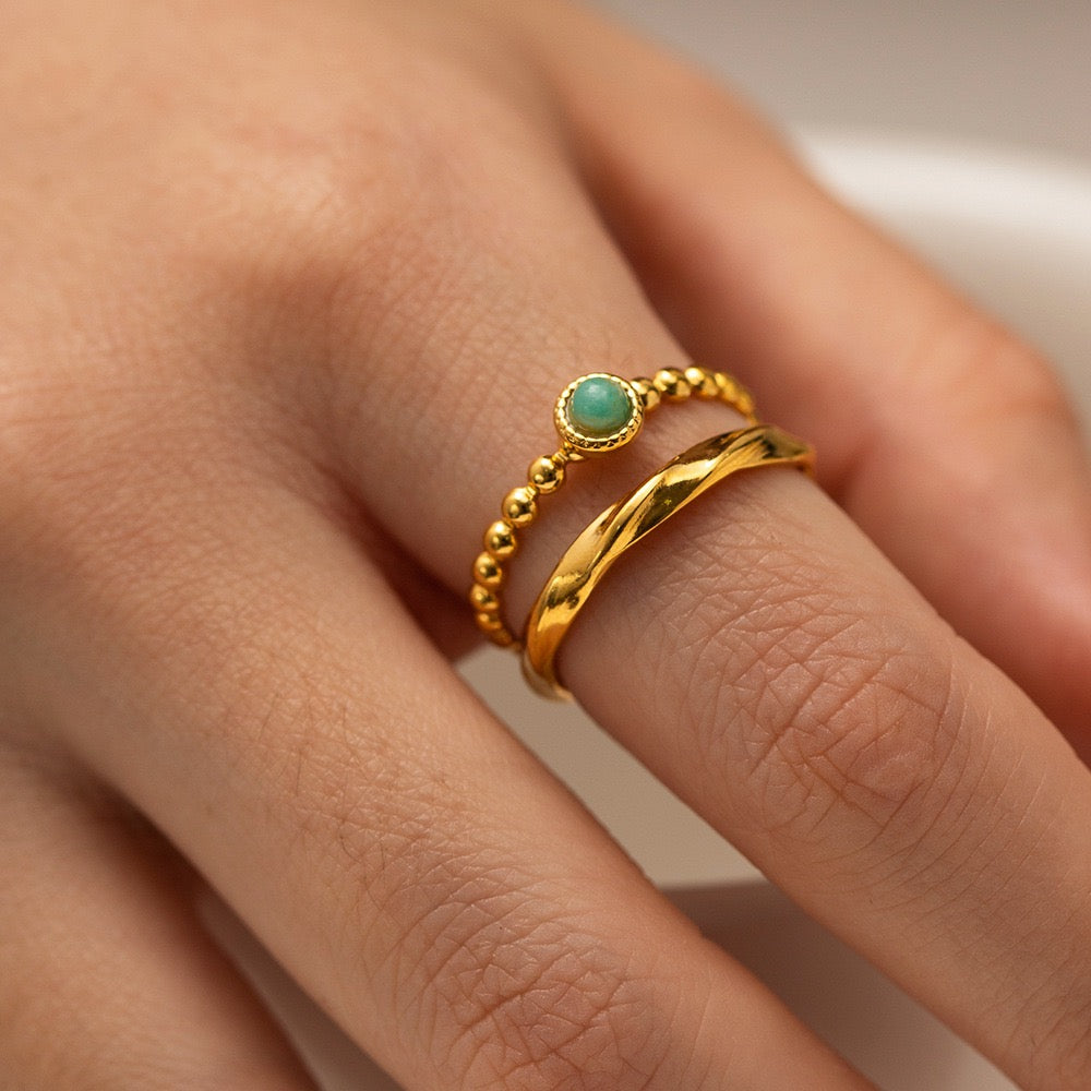 Blisaa Blue eye rings