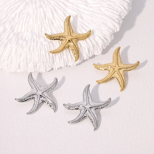 Pointy starfish earrings