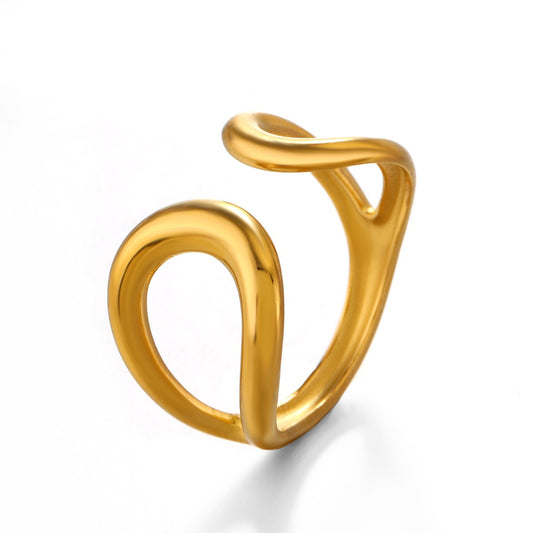 Open hoops ring