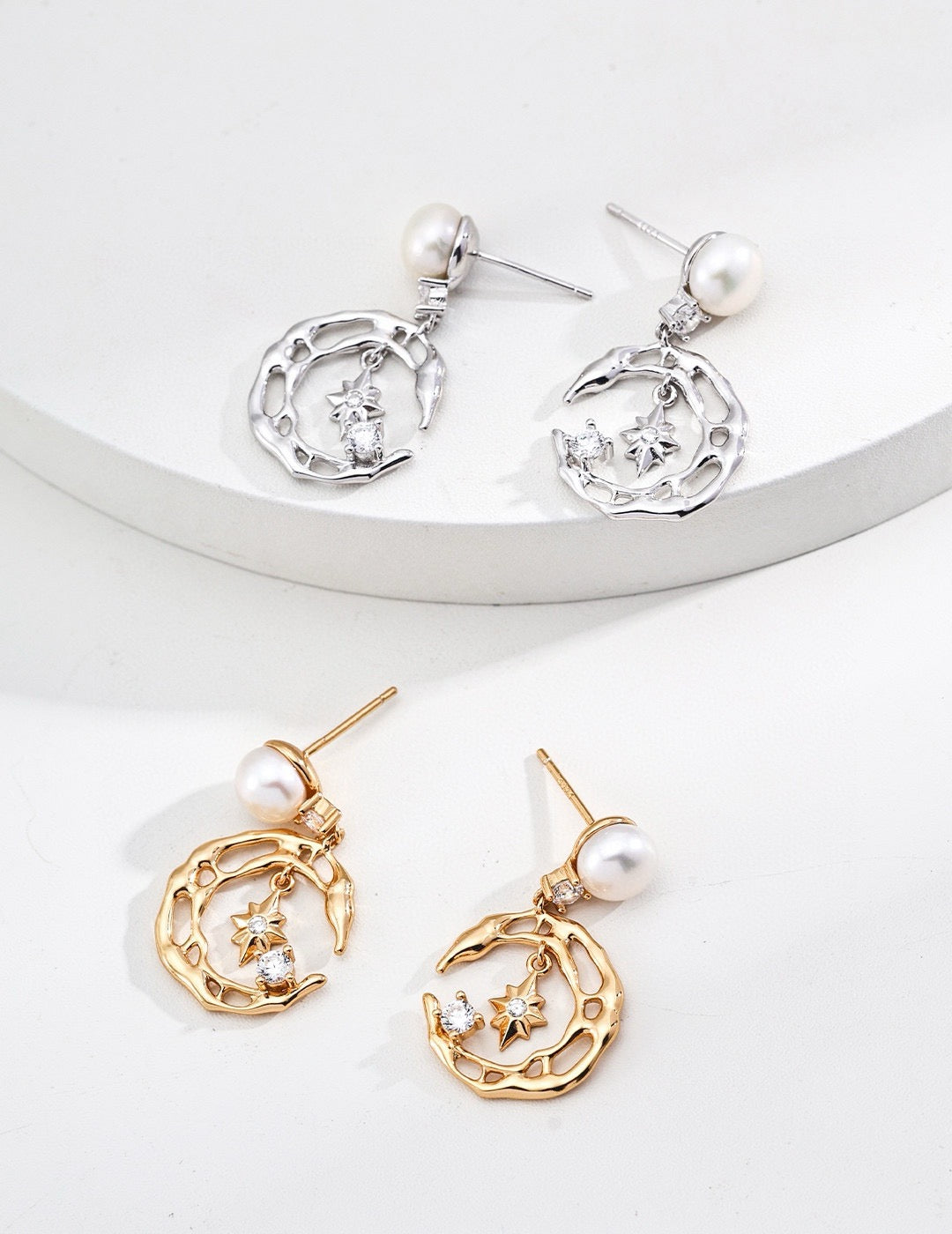 Central Moonlight sky earrings