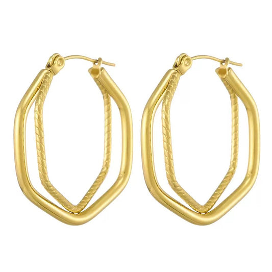 Classic square hoops